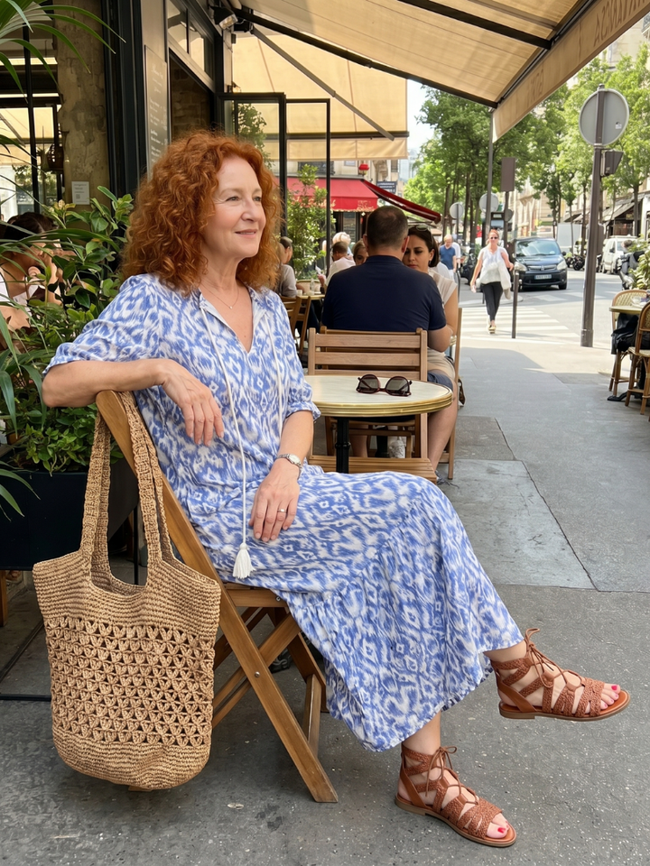 DELACROIX | Robe Midi Fluide Imprimée Nicole