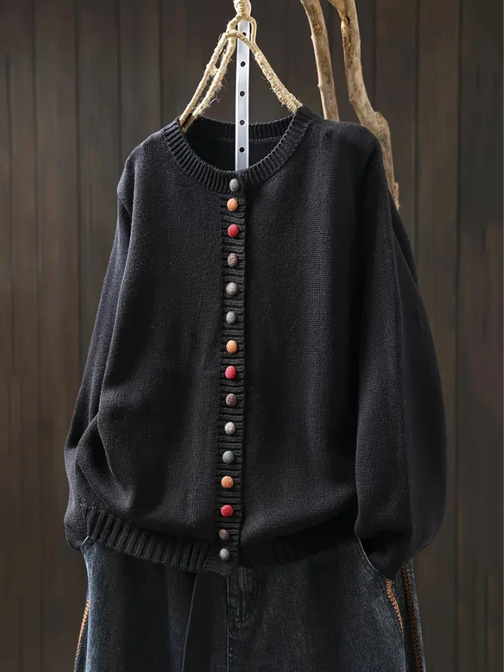 DELACROIX | Cardigan Boutons Colorés Michèle