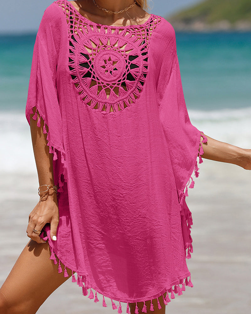 DELACROIX | Couverture de plage avec pompons Nora