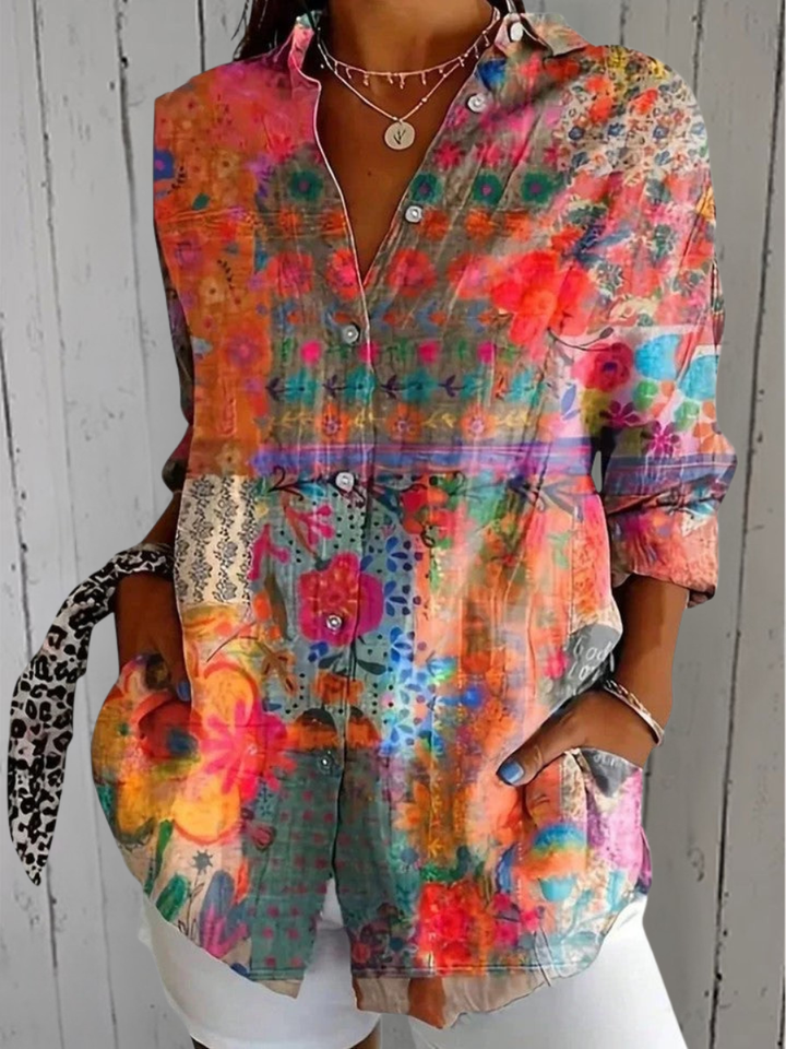 DELACROIX | Blouse Estivale Colorée Claire