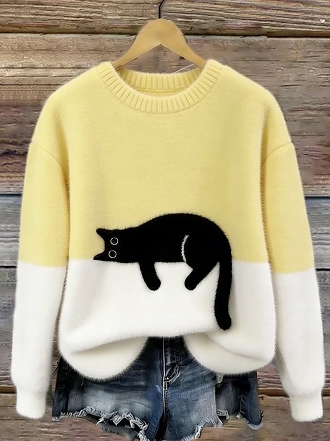 DELACROIX | Pull Douillet Chat Endormi Charlotte