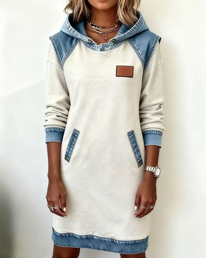DELACROIX | Robe Sweat Effet Denim pour Femme Camille