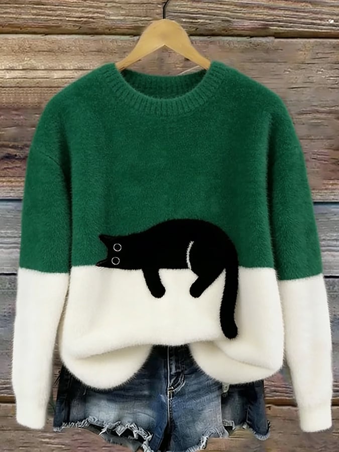 DELACROIX | Pull Douillet Chat Endormi Charlotte