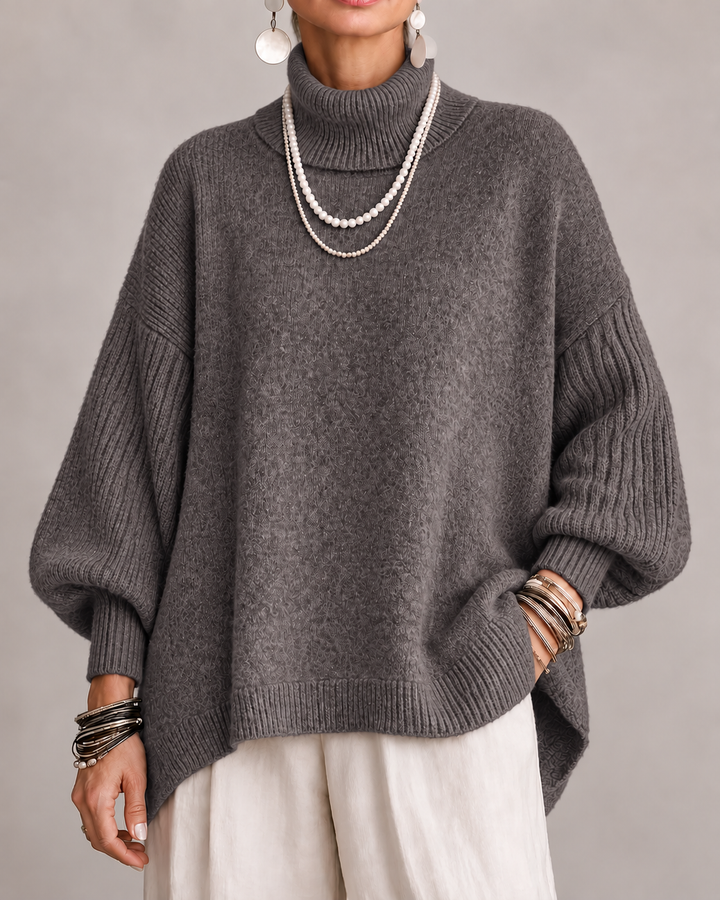 DELACROIX | Pull Col Roulé Oversize Pauline