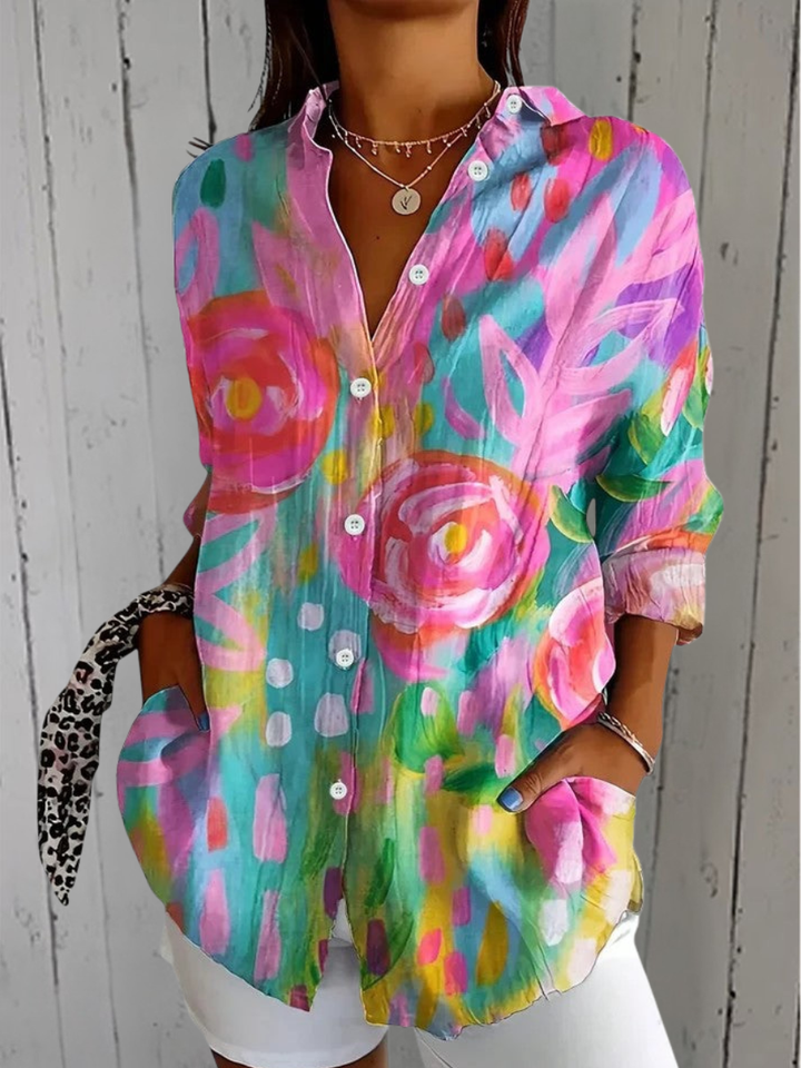 DELACROIX | Blouse Estivale Colorée Claire
