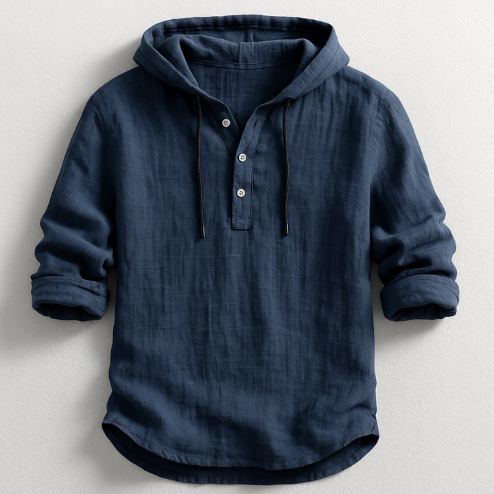 DELACROIX | Chemise en Lin à Capuche Pierre