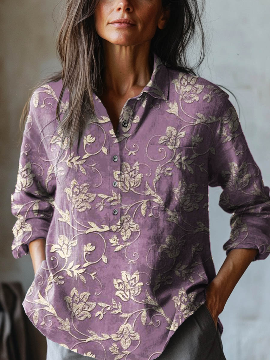 DELACROIX | Chemise Élégante à Motif Joséphine