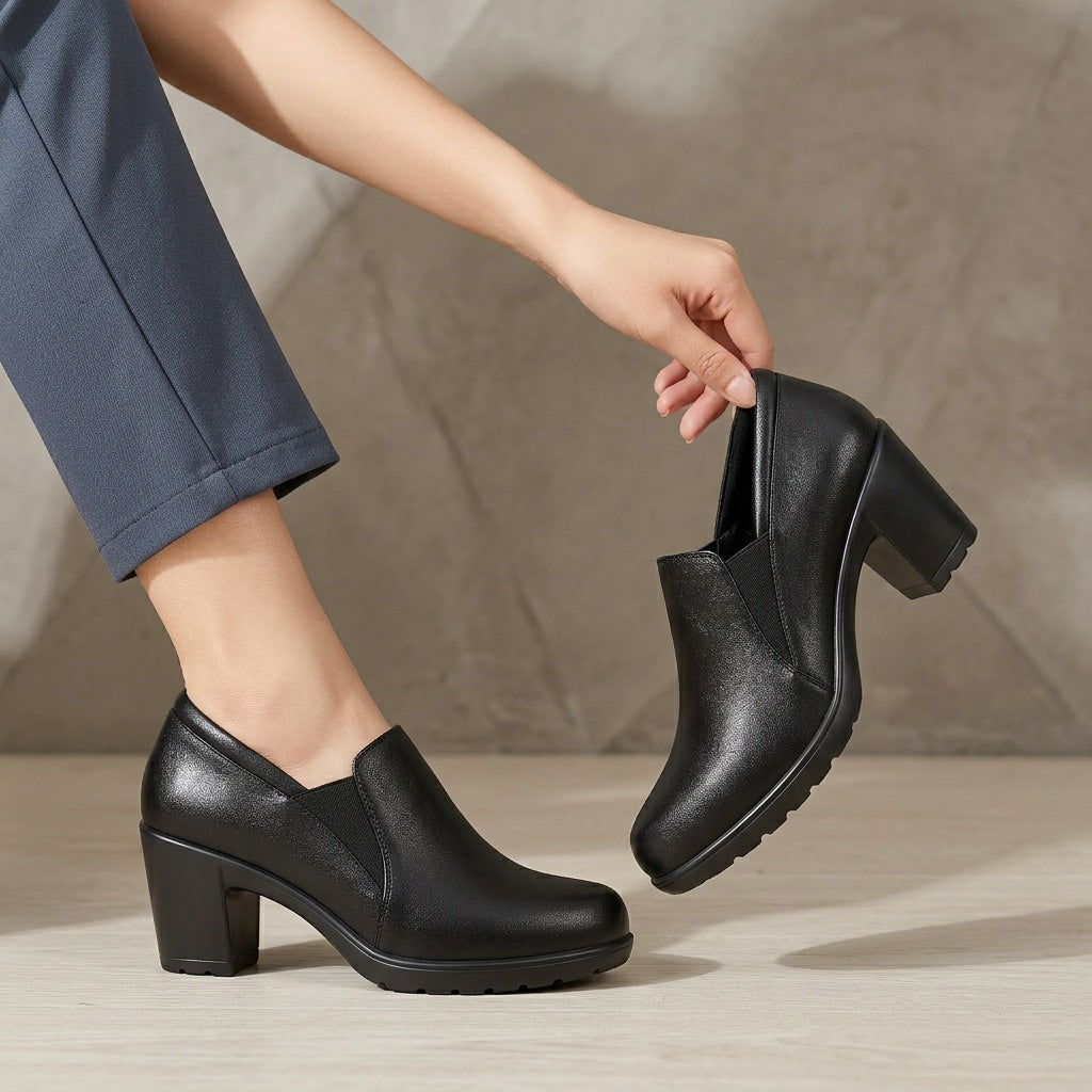 DELACROIX | Mocassins à Talon Bloc Confort Margot