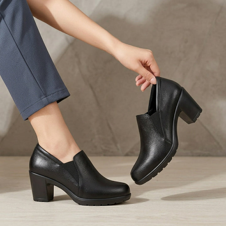 DELACROIX | Mocassins à Talon Bloc Confort Margot