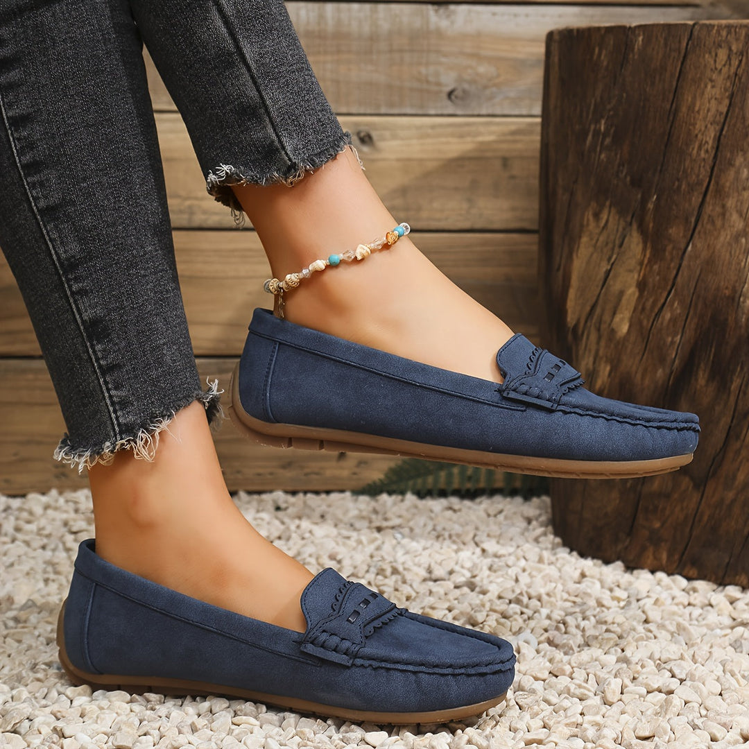 DELACROIX | Mocassins Effet Daim Festonnés Marie
