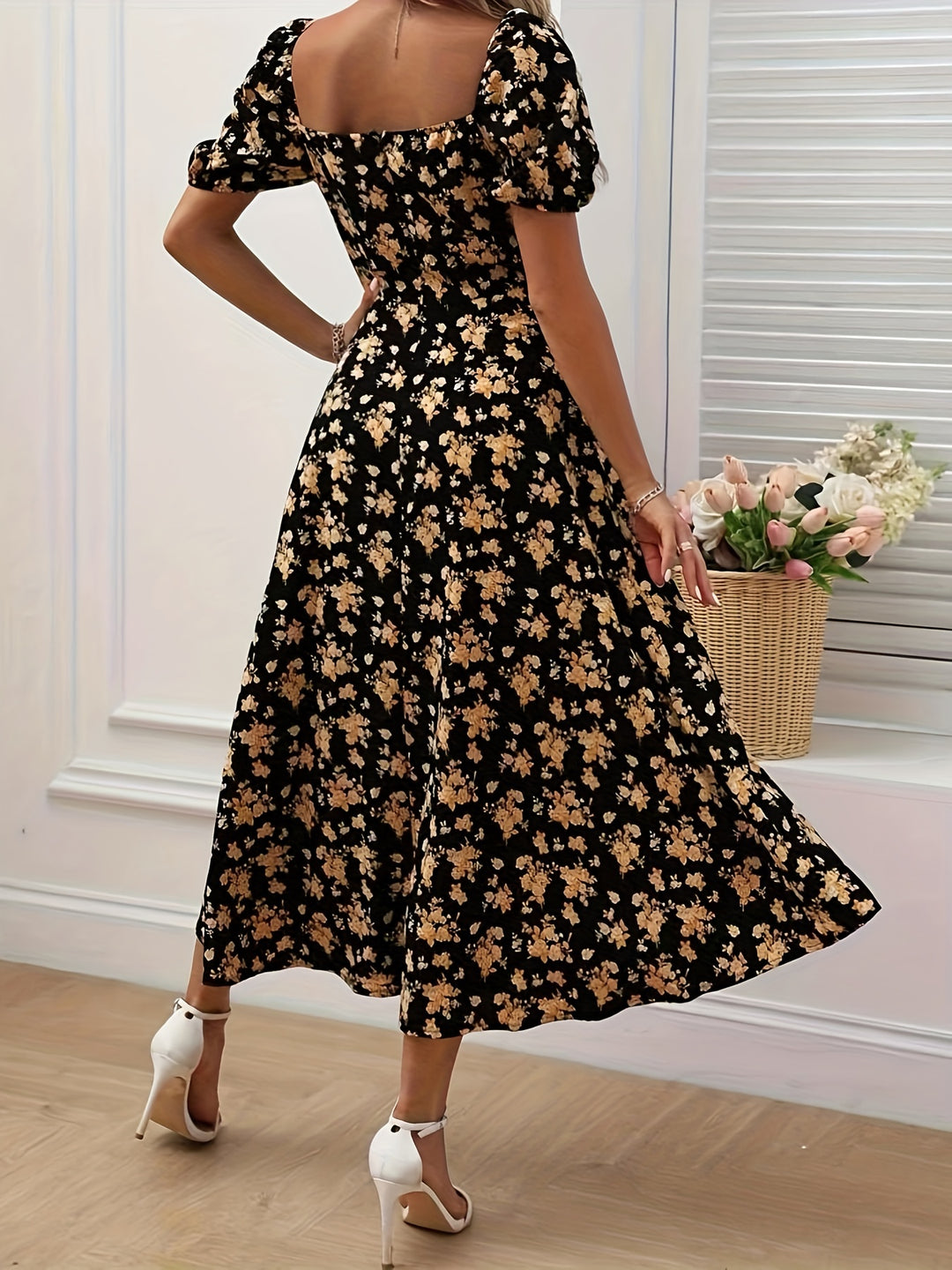 DELACROIX | Robe Élégante Florale Chloé