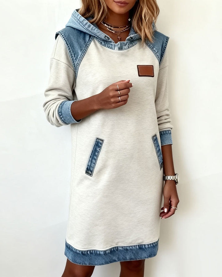 DELACROIX | Robe Sweat Effet Denim pour Femme Camille