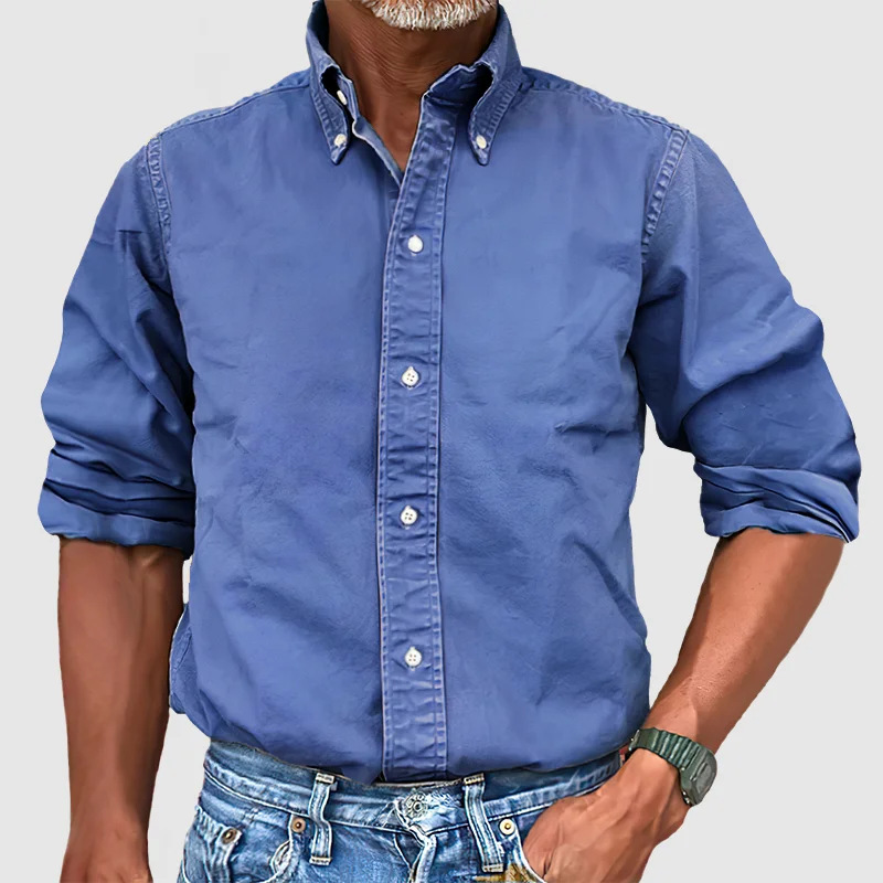 DELACROIX | CHEMISE À MANCHES LONGUES ANTI-PLIS POUR HOMME