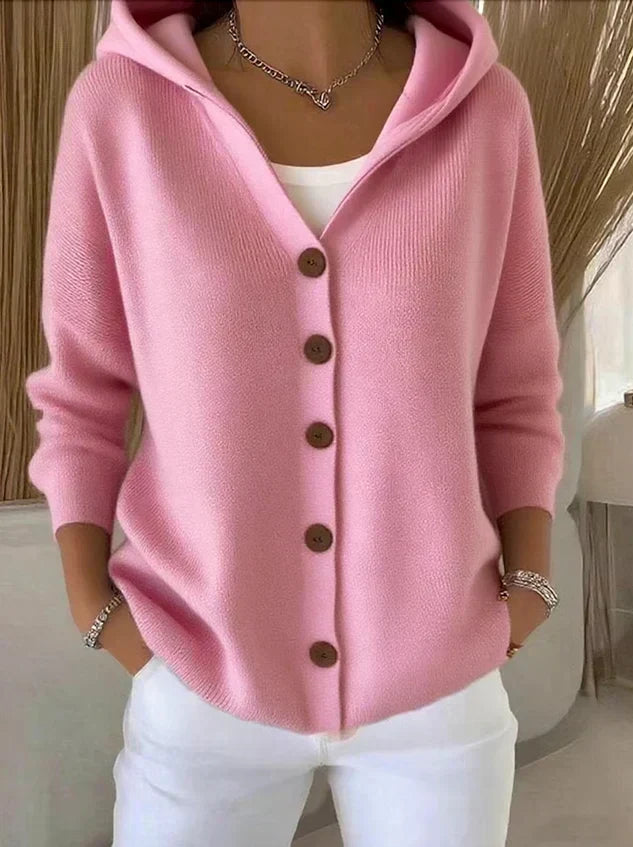 DELACROIX | Cardigan à Capuche Boutonné Marie