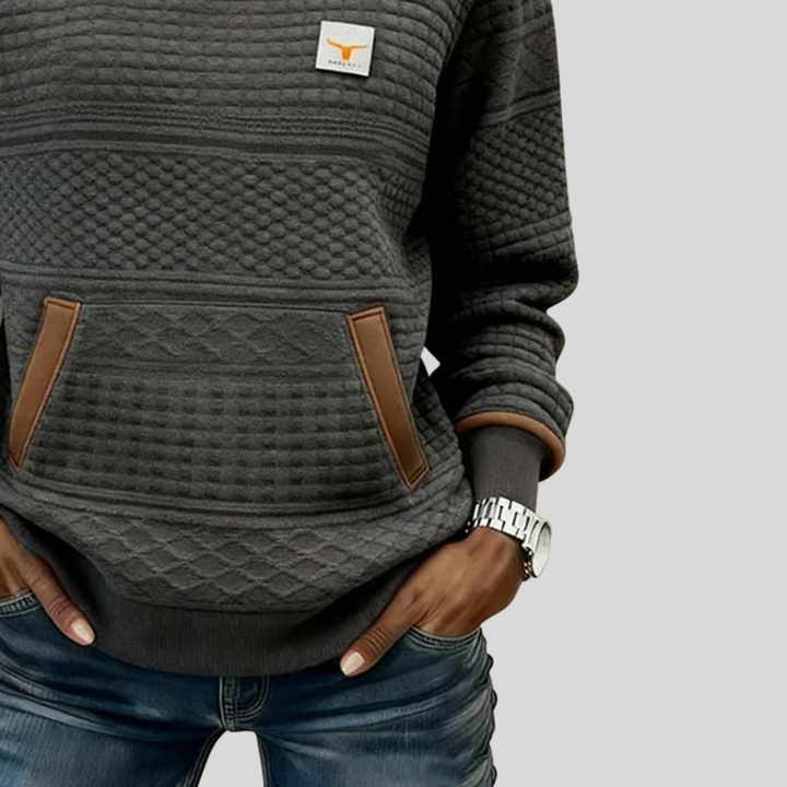 DELACROIX | Sweat Matelassé Col Rond pour Femme Chloé