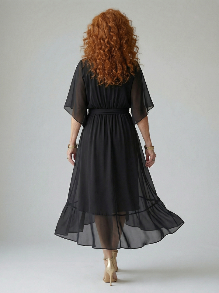 DELACROIX | Robe Midi Drapée Elric