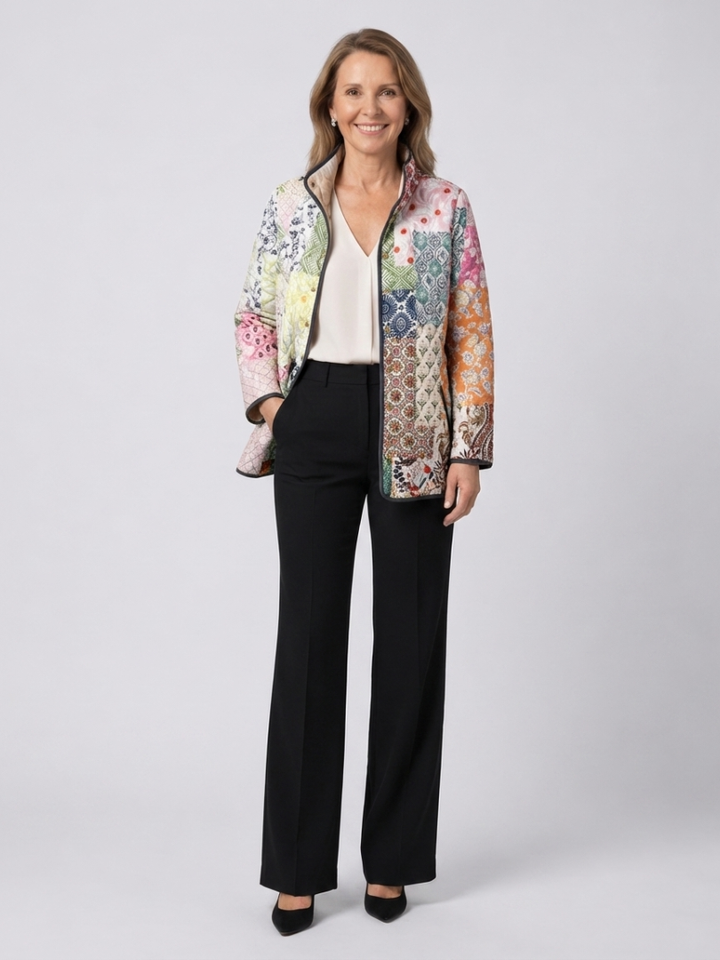 DELACROIX | Veste Matelassée Patchwork Bohème Florence