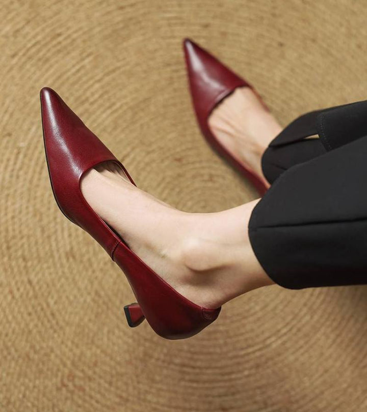 DELACROIX | Escarpins Pointus en Cuir Charlotte