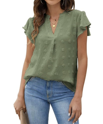 DELACROIX | Blouse Chic en Patchwork avec Volants Kari