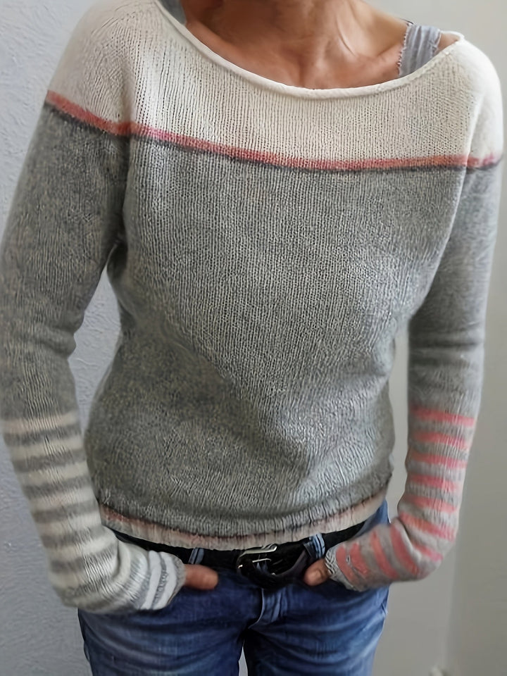 DELACROIX | Pull Col Bateau Rayé Aveline