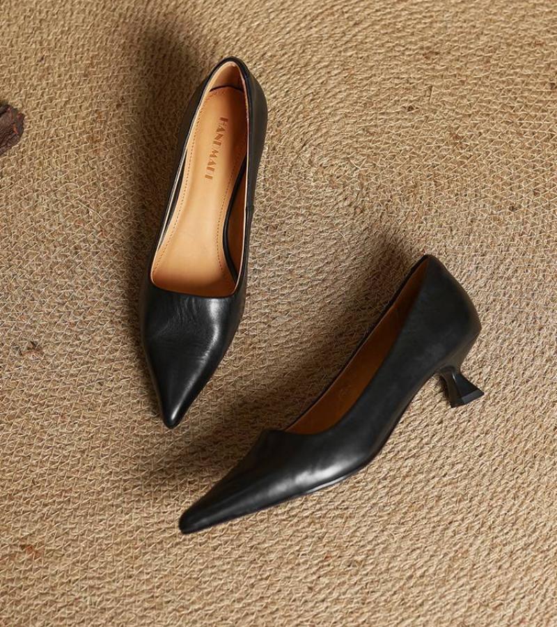 DELACROIX | Escarpins Pointus en Cuir Charlotte