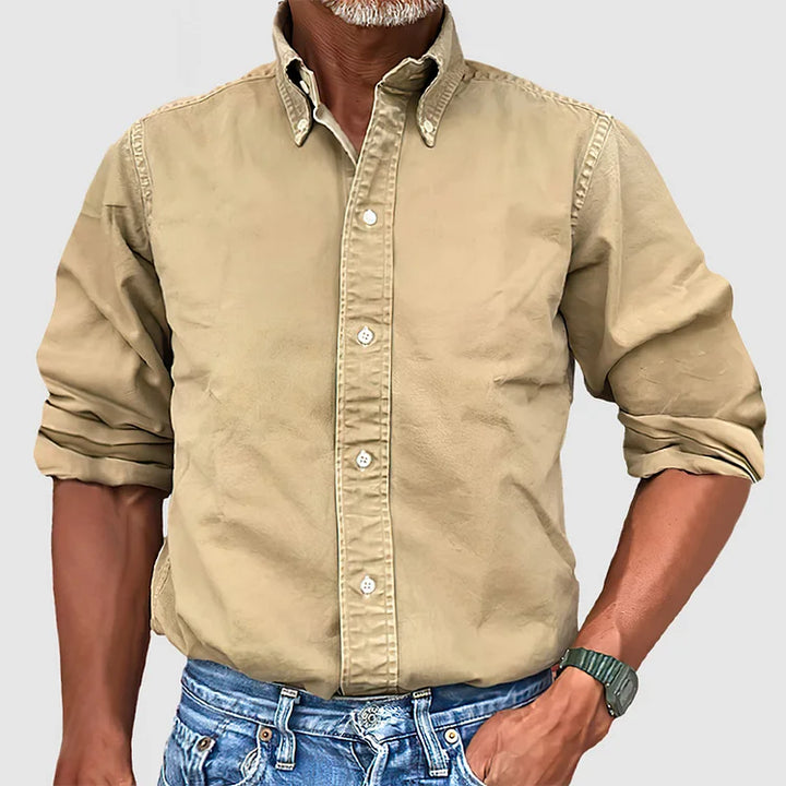 DELACROIX | CHEMISE À MANCHES LONGUES ANTI-PLIS POUR HOMME