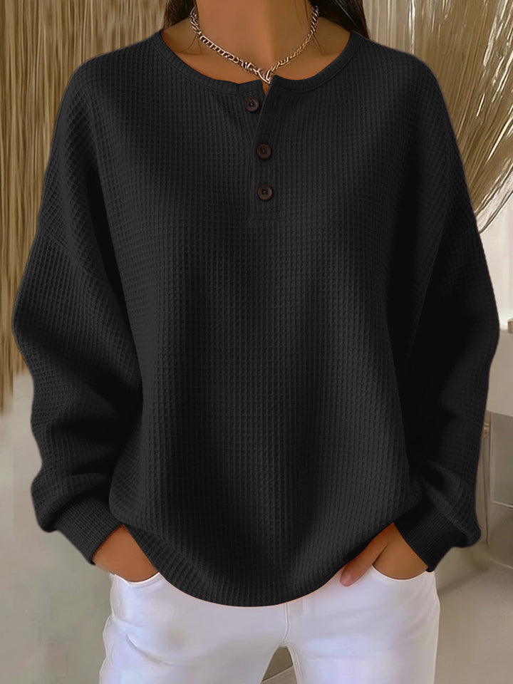DELACROIX | Sweat Gaufré Henley Catherine