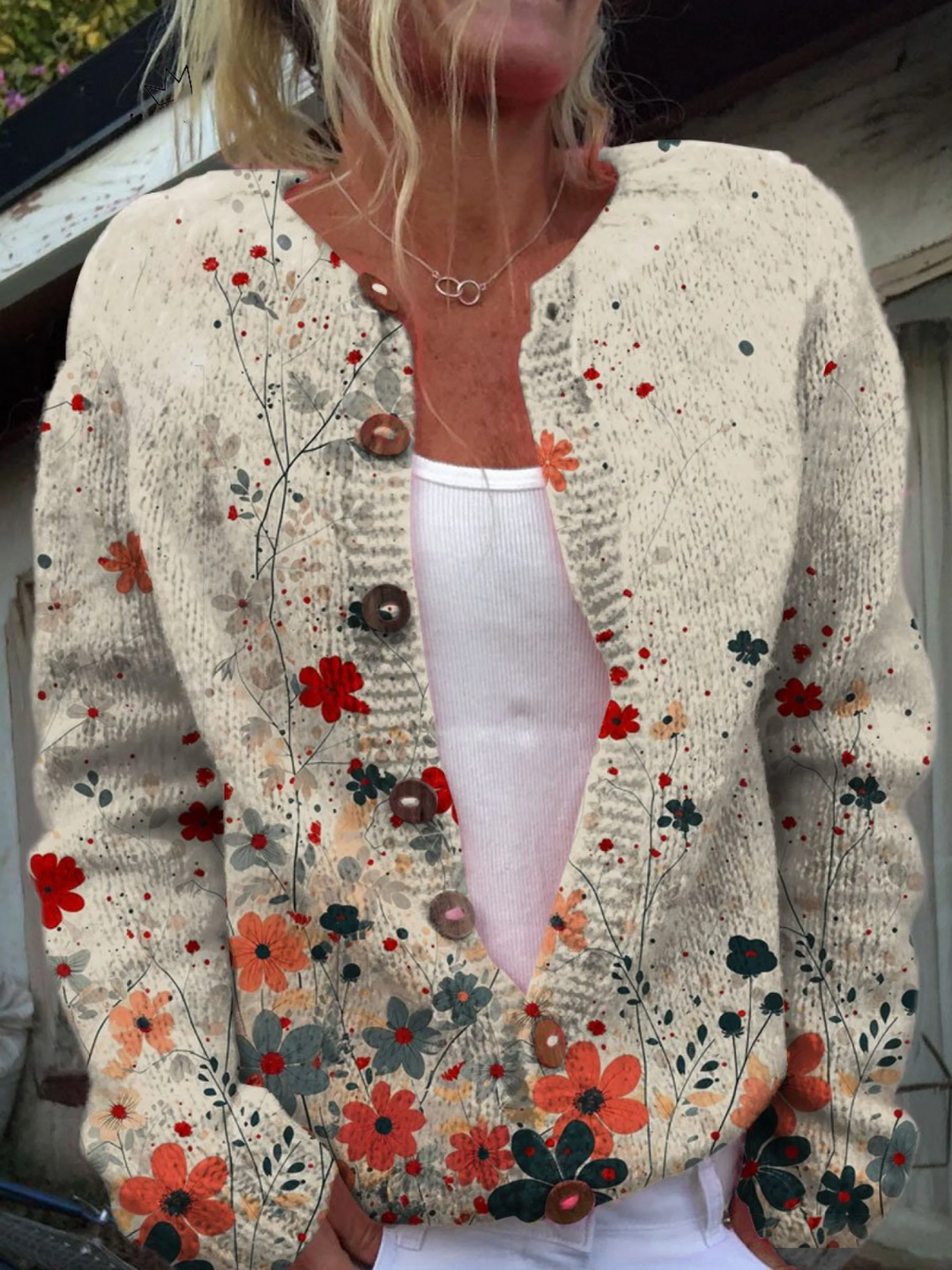 DELACROIX | Cardigan Fleurs Sauvages Charlotte