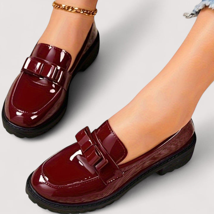 DELACROIX | Mocassins Vernis à Nœud Mathilde