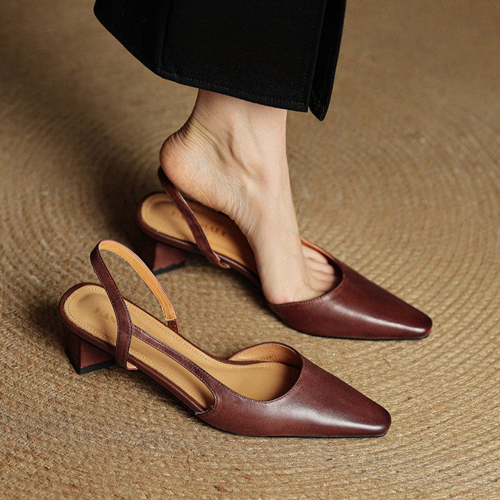 DELACROIX | Escarpins Slingback en Cuir Élina