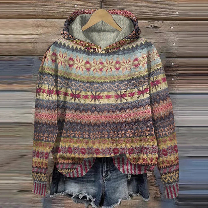 DELACROIX | Pull à Capuche Jacquard Chloé