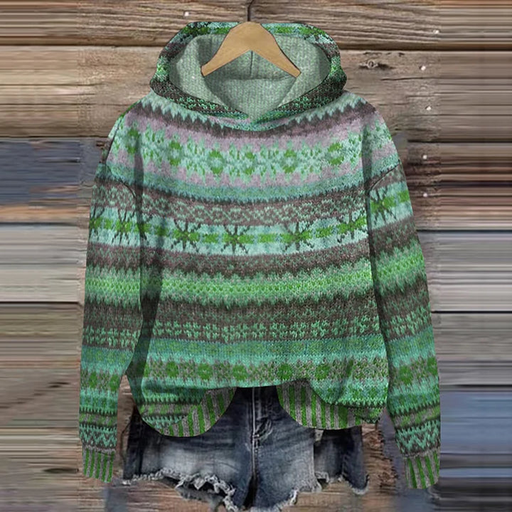 DELACROIX | Pull à Capuche Jacquard Chloé