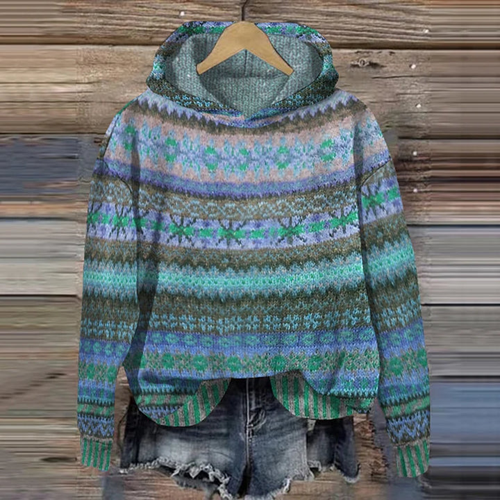 DELACROIX | Pull à Capuche Jacquard Chloé