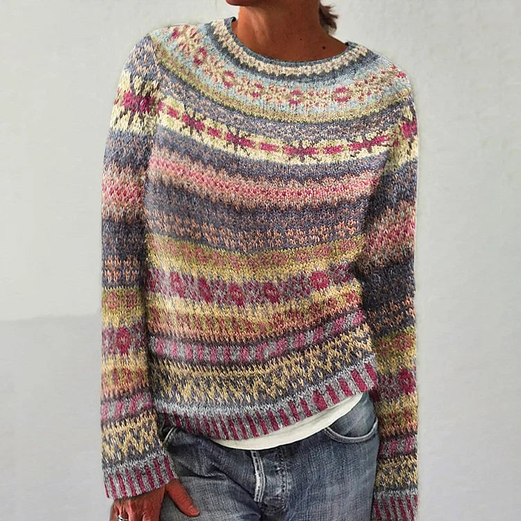 DELACROIX | Pull Maille Rayures Pastel Nicole