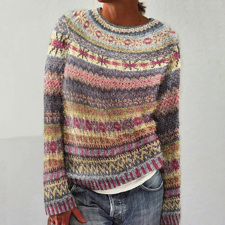 DELACROIX | Pull Maille Rayures Pastel Nicole