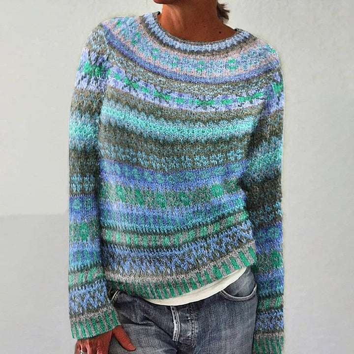 DELACROIX | Pull Maille Chinée Océan Florence