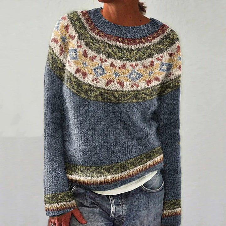 DELACROIX | Pull Empiècement Jacquard Marie