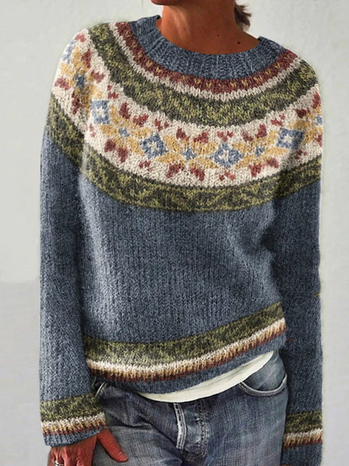 DELACROIX | Pull Empiècement Jacquard Marie