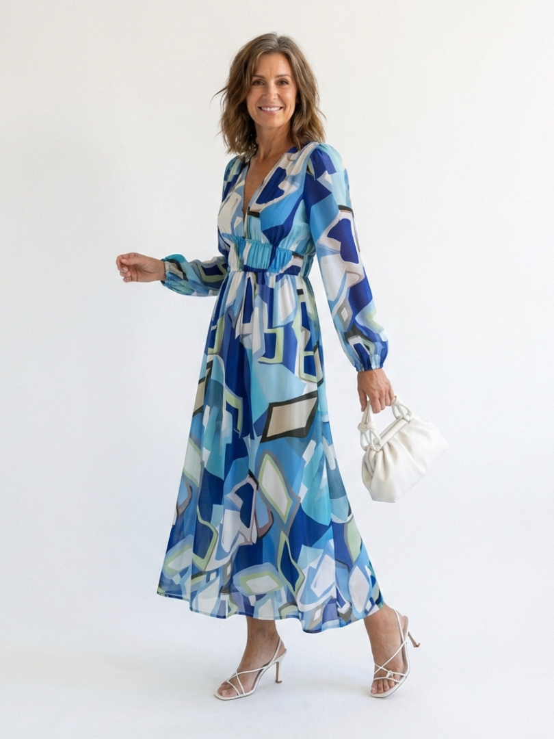 DELACROIX | Robe Maxi Fleurie à Manches Longues Althea