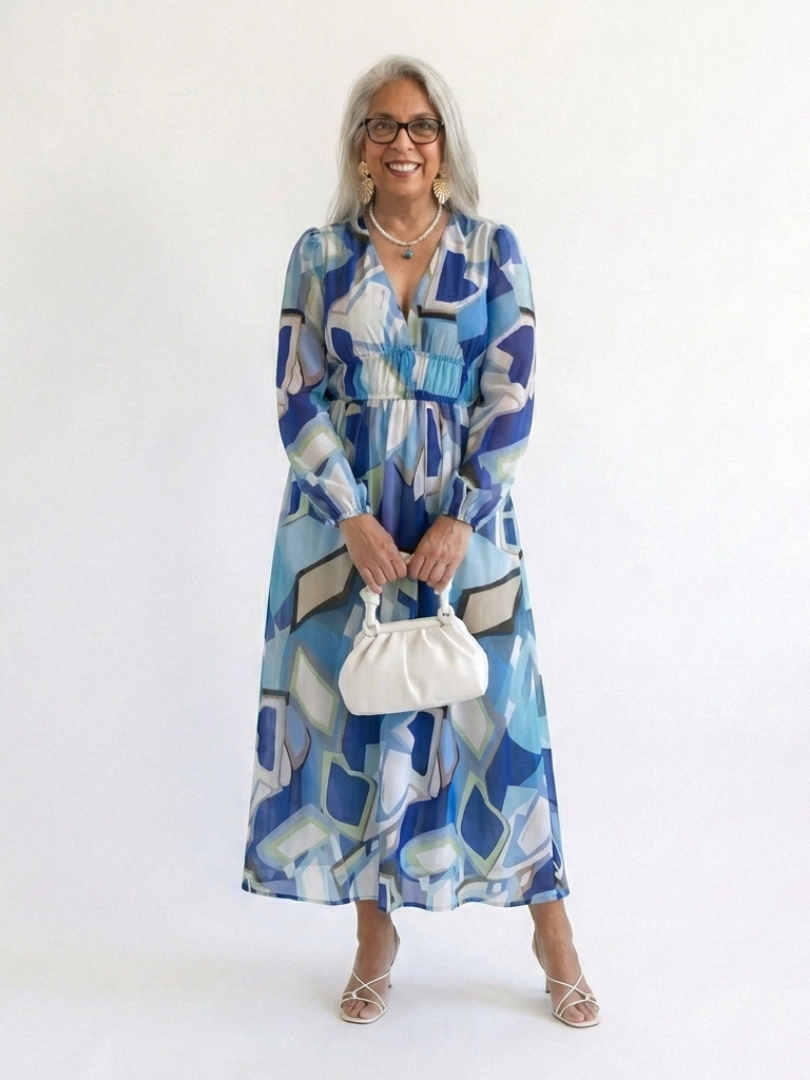 DELACROIX | Robe Maxi Fleurie à Manches Longues Althea