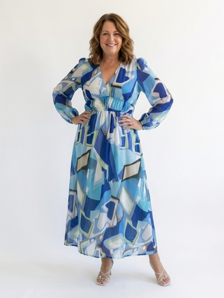 DELACROIX | Robe Maxi Fleurie à Manches Longues Althea