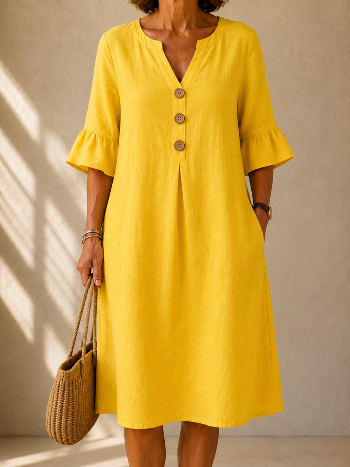 DELACROIX | Robe Boutonnée Ample Aveline