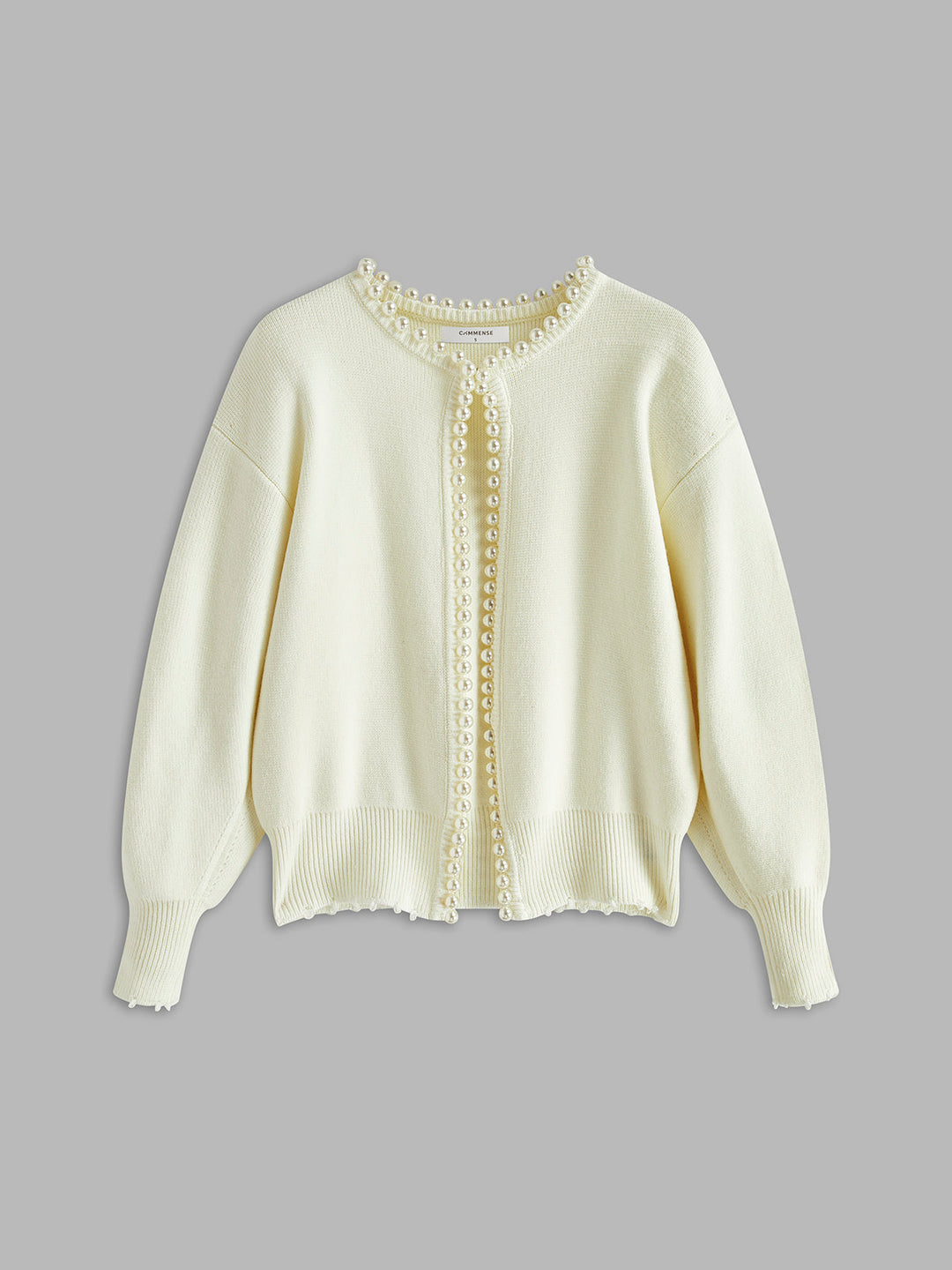 DELACROIX | Cardigan Perlé Col Rond Christine