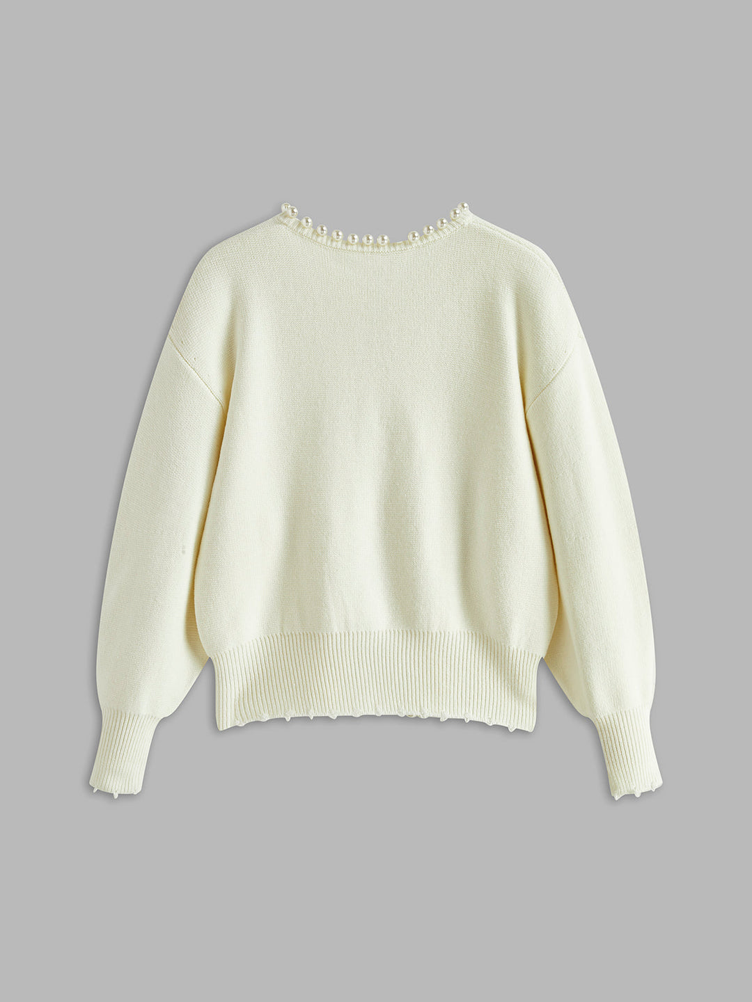 DELACROIX | Cardigan Perlé Col Rond Christine