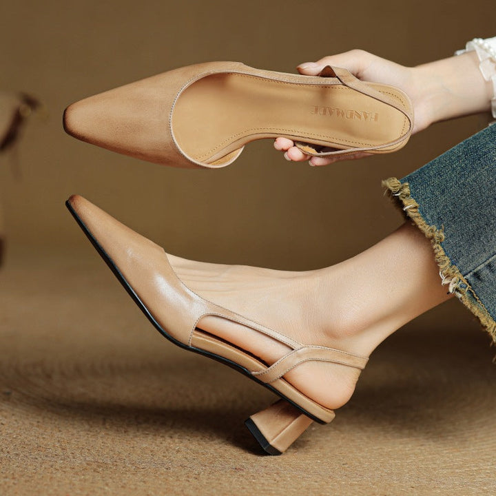 DELACROIX | Escarpins Slingback en Cuir Élina