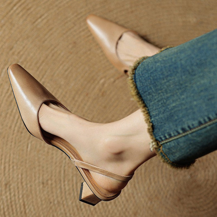 DELACROIX | Escarpins Slingback en Cuir Élina