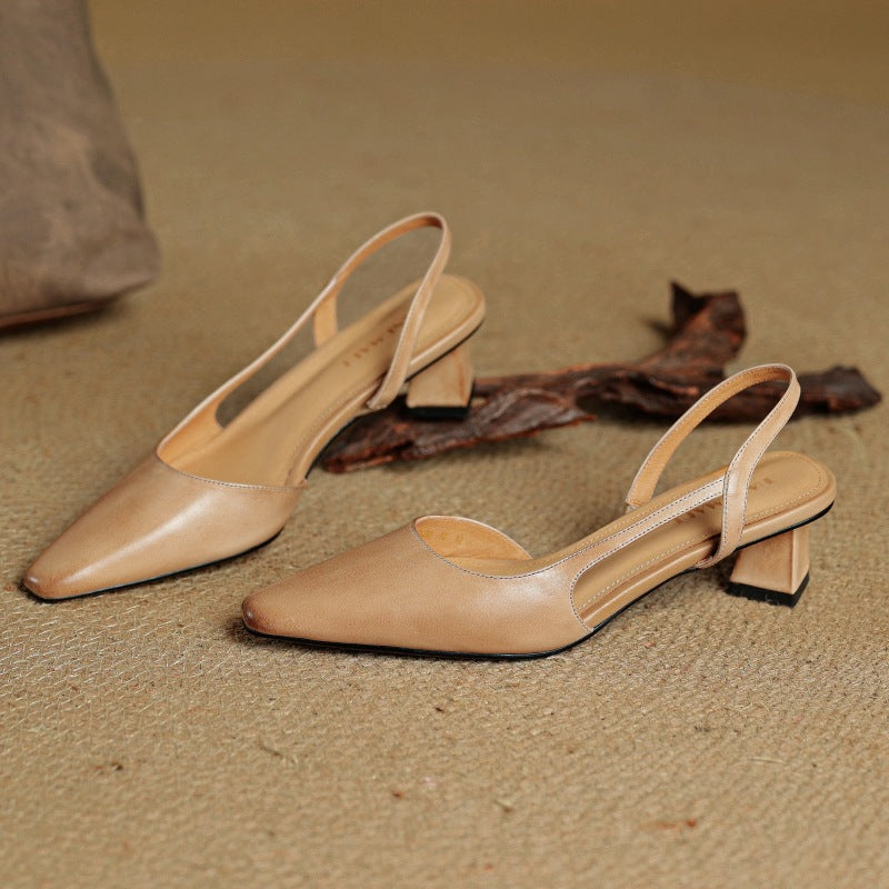DELACROIX | Escarpins Slingback en Cuir Élina
