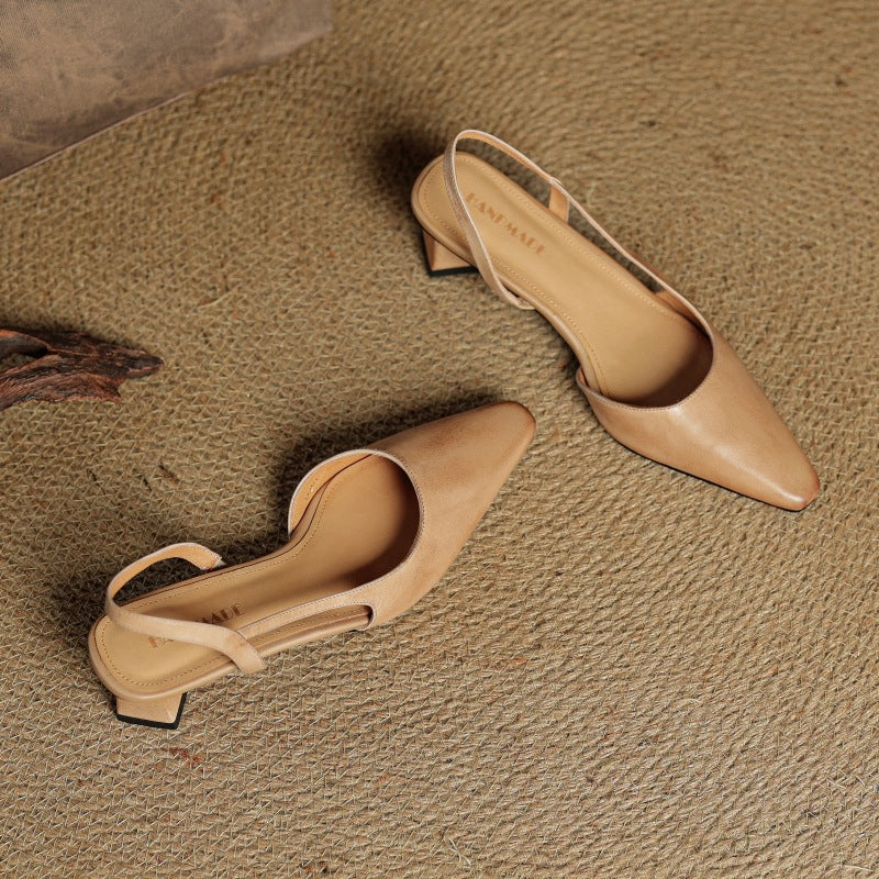DELACROIX | Escarpins Slingback en Cuir Élina