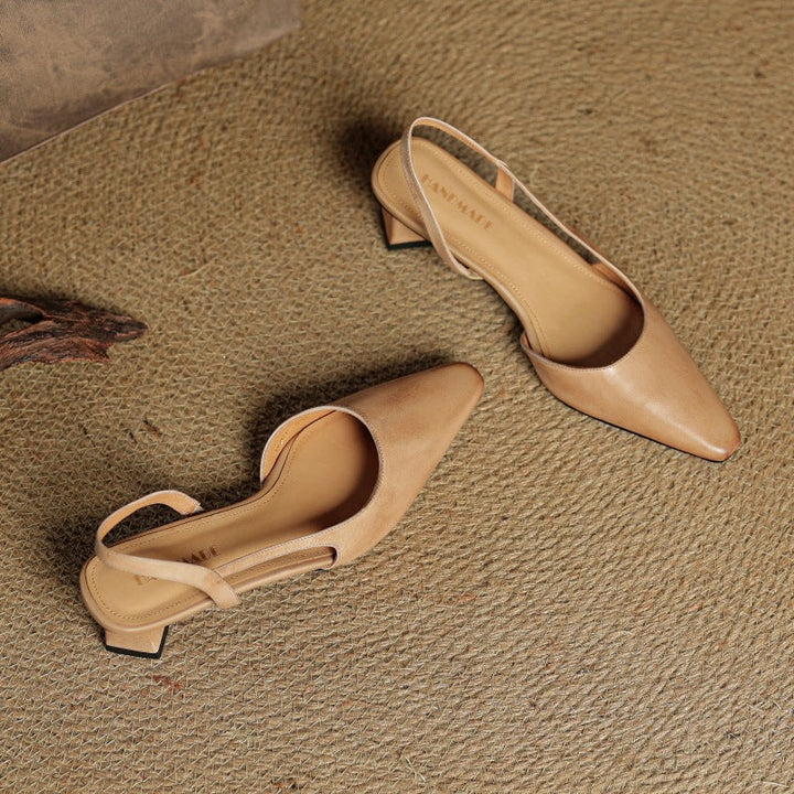 DELACROIX | Escarpins Slingback en Cuir Élina