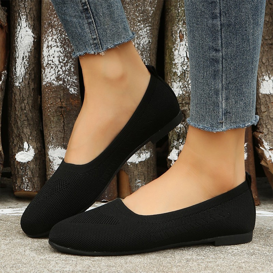 DELACROIX | Ballerines Souples en Maille Brigitte
